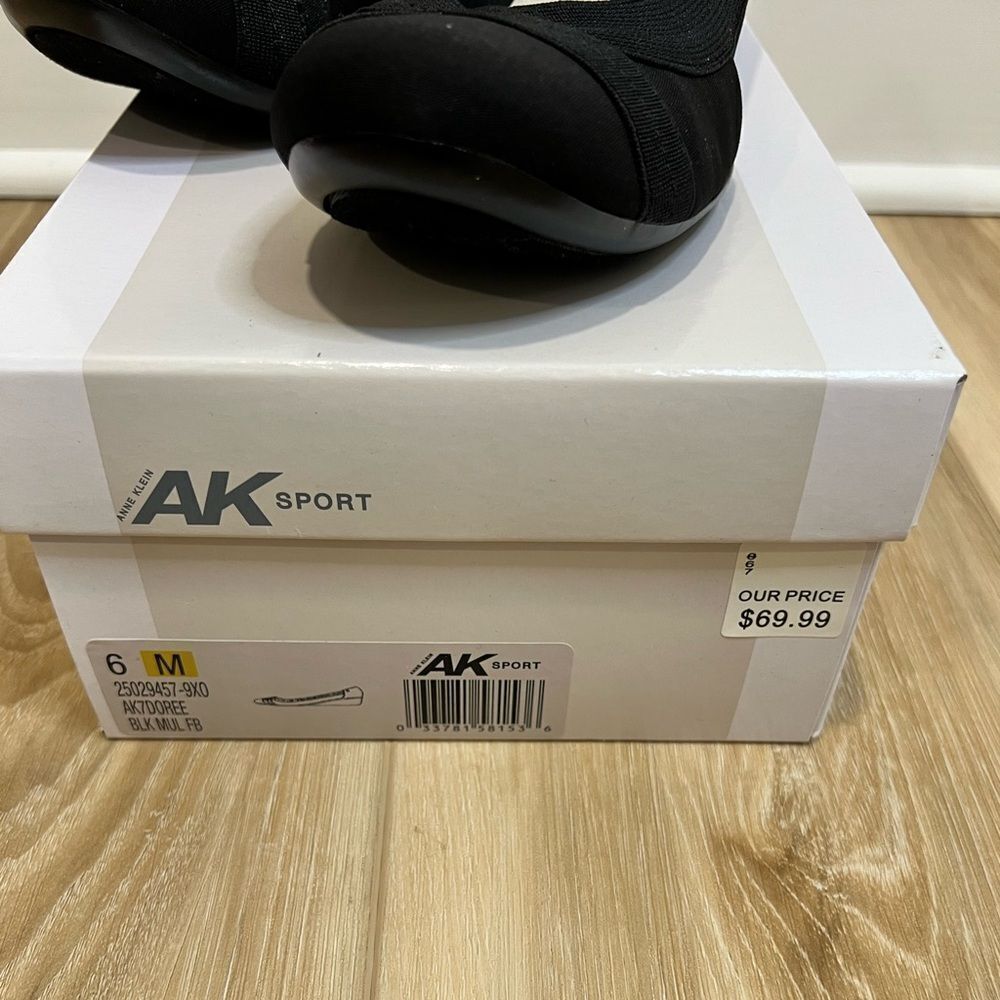 ANNE KLEIN Sport Black Slip On Wedges Size 6 - Picture 3 of 9